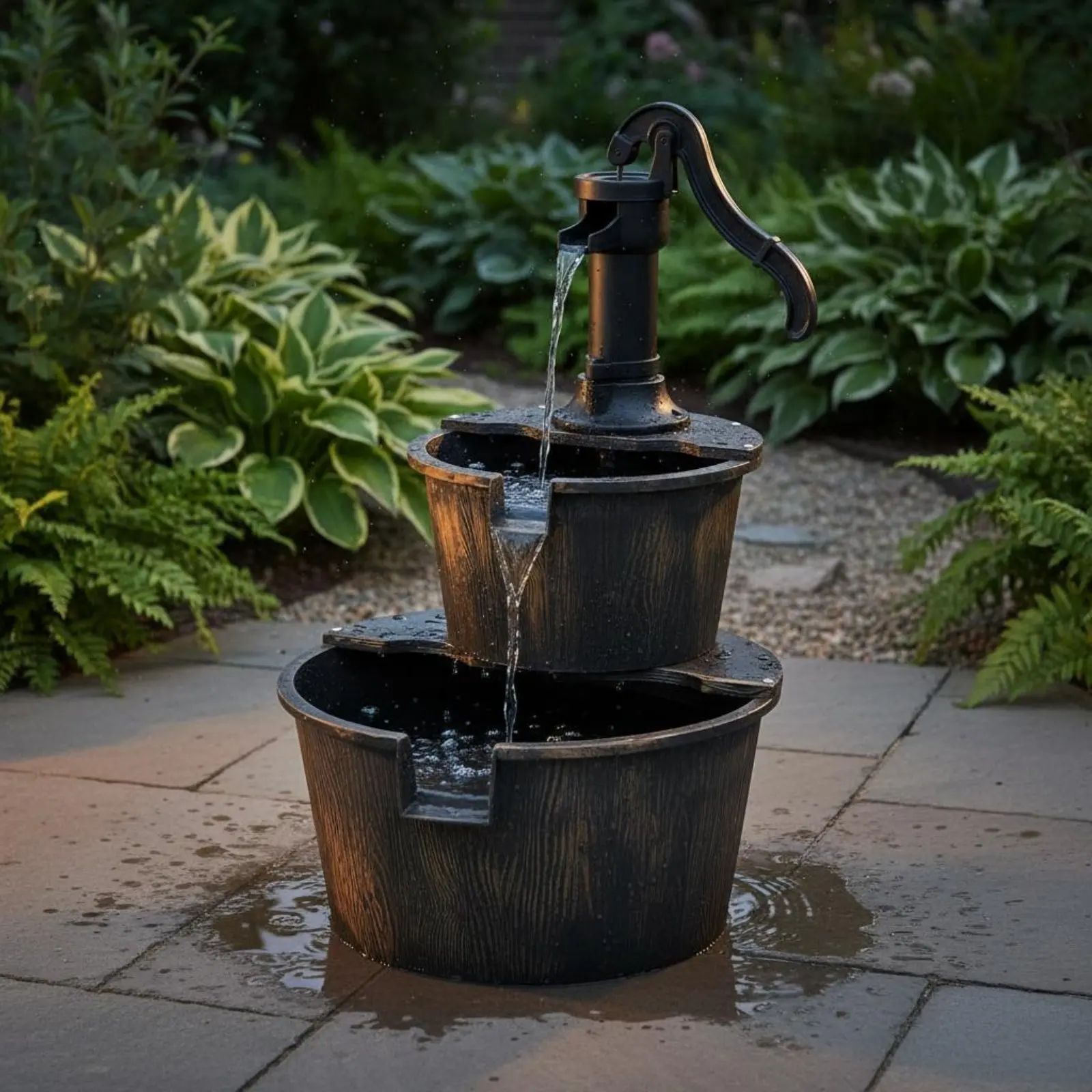 Wood Barrel Fountain Rustic Design Solar Garden Fountain Water Feature Vintage Design Outdoor Decor Easy Assembly for Yard
Wood Barrel Fountain Rustic Design Solar Garden Fountain Water Feature Vintage Design Outdoor Decor Easy Assembly for Yard