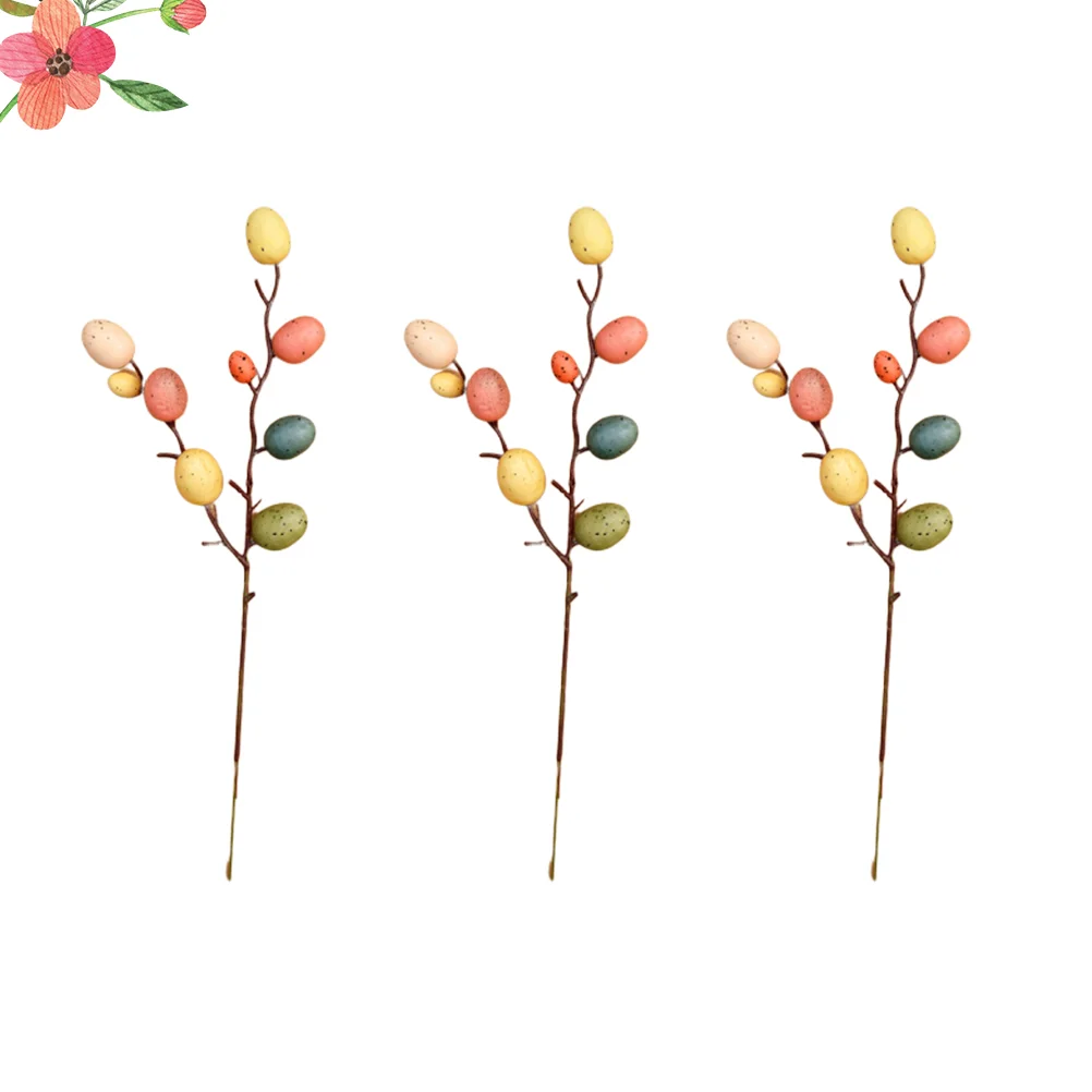 3 Branches Wooden Decoration Easter Egg Tree Floral Picks Home Decorations Flower Arrangement Ornament Adornment Decorate
3 Branches Wooden Decoration Easter Egg Tree Floral Picks Home Decorations Flower Arrangement Ornament Adornment Decorate