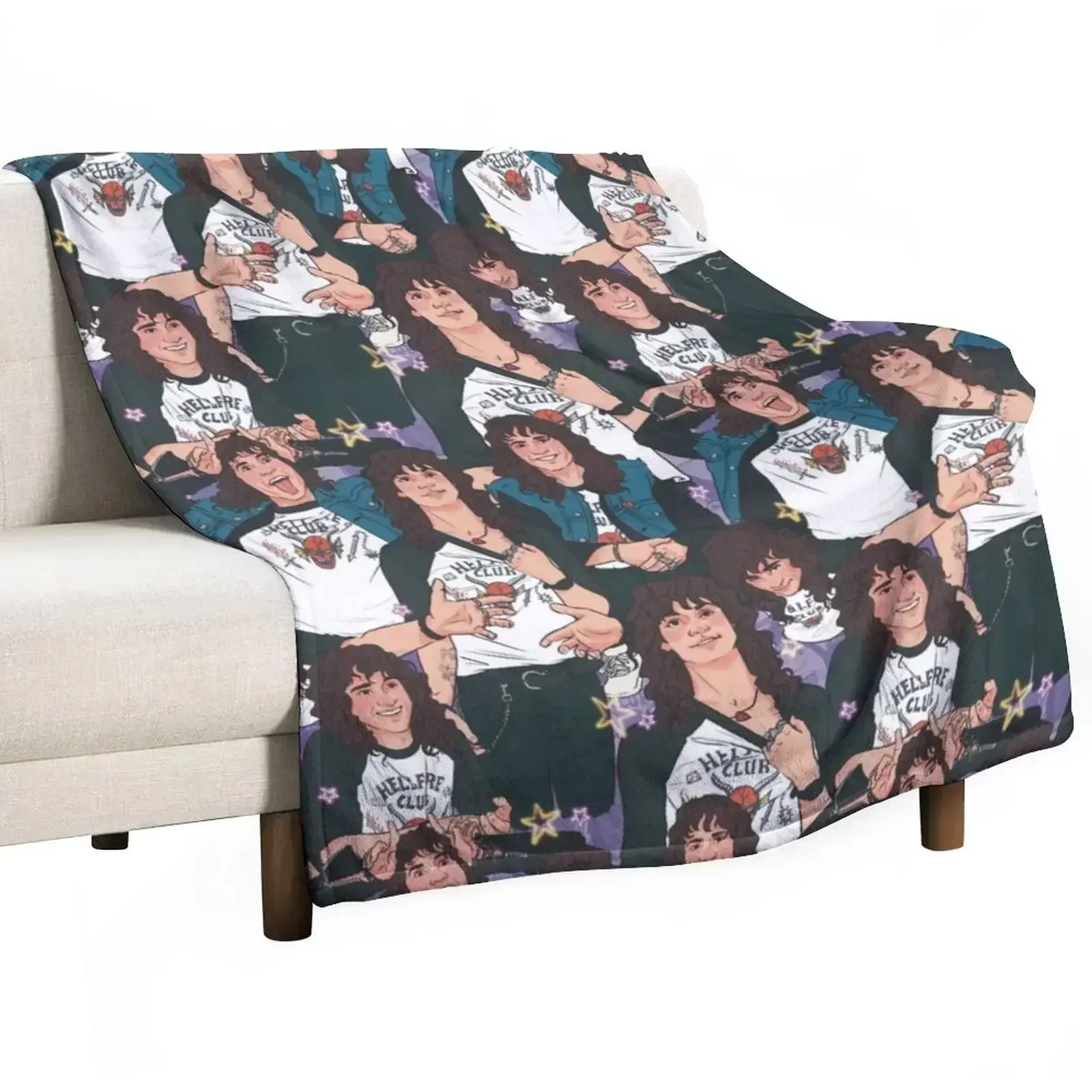 Eddie Munson - AOP Throw Blanket Color Fast Cozy Throw Blanket
Eddie Munson - AOP Throw Blanket Color Fast Cozy Throw Blanket