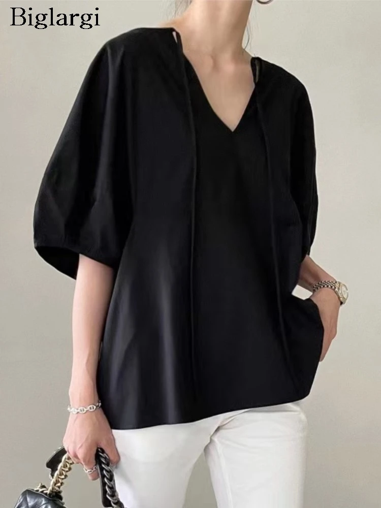 Summer Tops Women Ruffle Pleated Korean Style Loose Ladies Blouses Fashion Casual Woman Tops
Summer Tops Women Ruffle Pleated Korean Style Loose Ladies Blouses Fashion Casual Woman Tops
