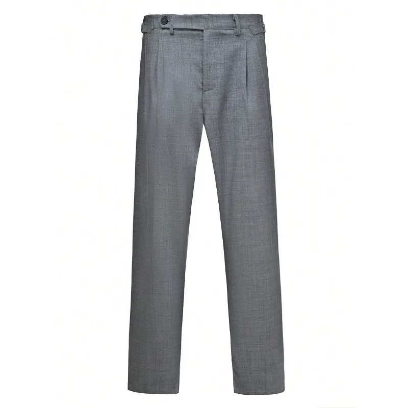 KIDWHXR Four Seasons Man Suit Pant Slim Pleated Male Straight-leg Pant Mid Waist Breathable Business Casual Men Trousers
KIDWHXR Four Seasons Man Suit Pant Slim Pleated Male Straight-leg Pant Mid Waist Breathable Business Casual Men Trousers