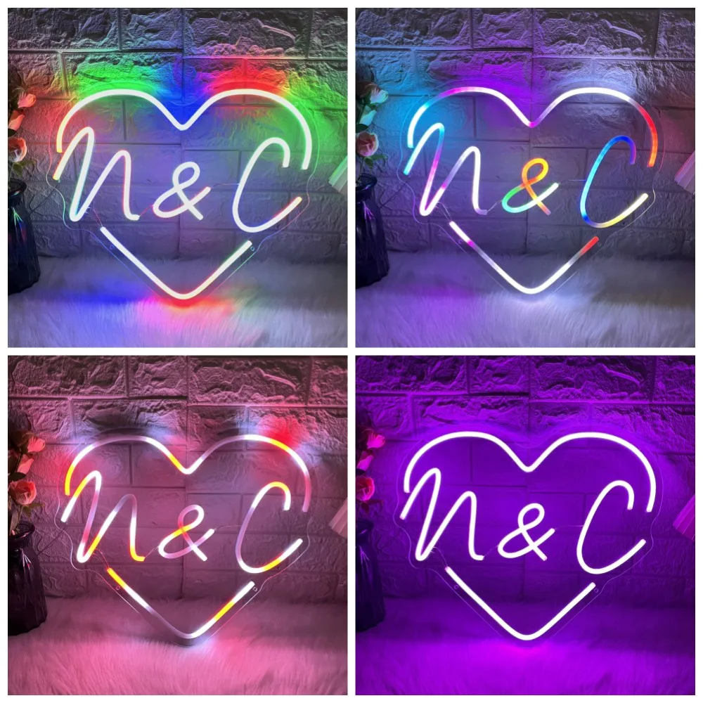 RGB Custom Neon Led Sign Rainbow Custom Wedding Neon Light Signs Bedroom Wedding Decoration Led Name Neon Light Room Wall Decor
RGB Custom Neon Led Sign Rainbow Custom Wedding Neon Light Signs Bedroom Wedding Decoration Led Name Neon Light Room Wall Decor