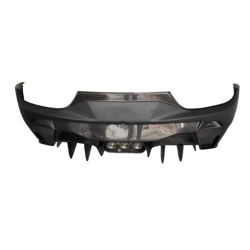 Upgraded V-style Body Kit with Semi Carbon Fiber Front Bumper and Rear Bumper for Ferrari 458
Upgraded V-style Body Kit with Semi Carbon Fiber Front Bumper and Rear Bumper for Ferrari 458