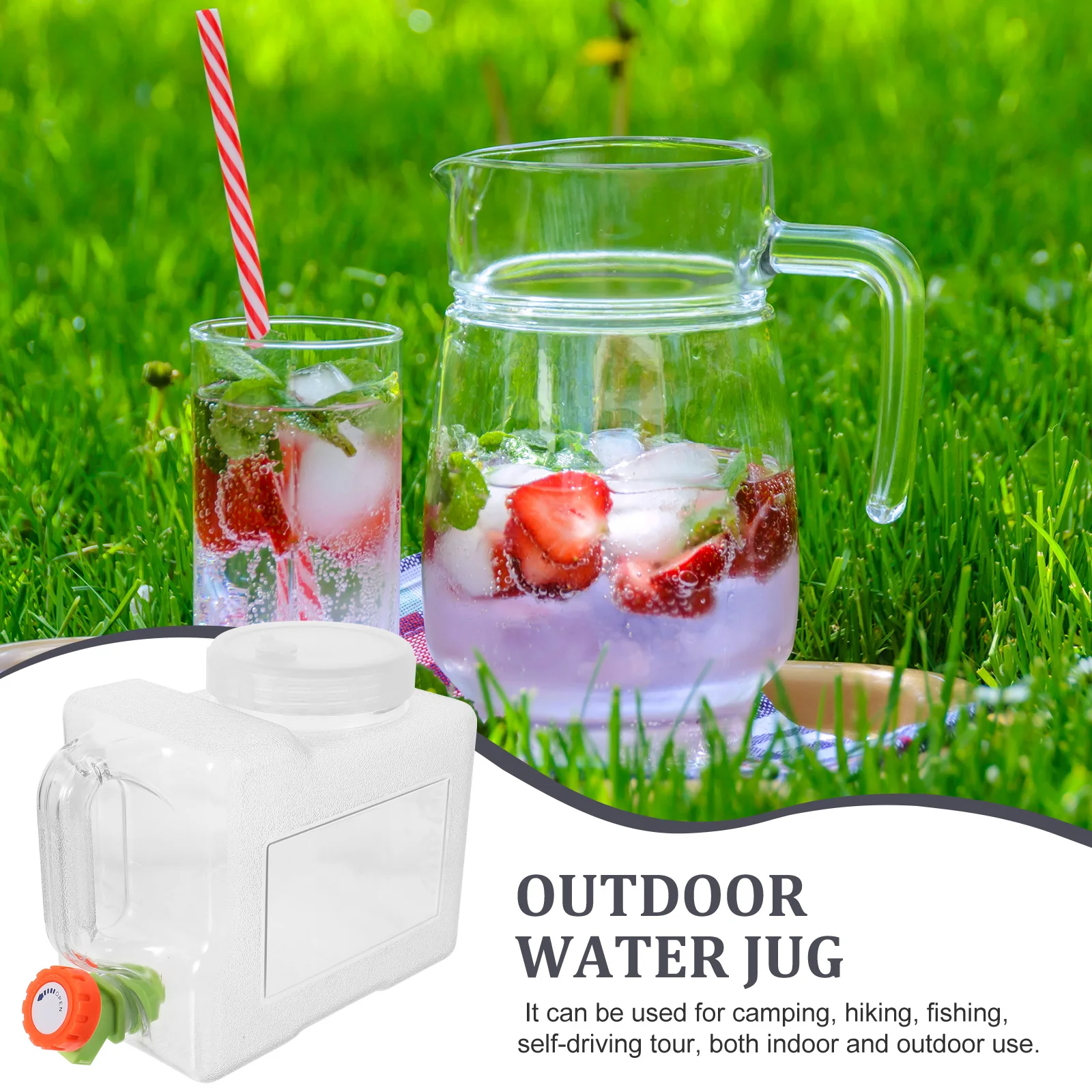 1 set 1 Set 3L Transparent Water Container Portable Outdoor Water Jug With Faucet For Camping Hiking Fishing Travel Storage 
1 set 1 Set 3L Transparent Water Container Portable Outdoor Water Jug With Faucet For Camping Hiking Fishing Travel Storage
