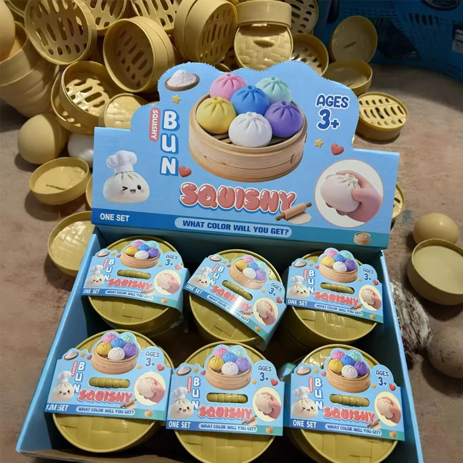 In stock! Glitter Colorful Dumpling Squishes Stress With Steamer Cute Anxiety Toy Soft Decompression Dough Prospector
In stock! Glitter Colorful Dumpling Squishes Stress With Steamer Cute Anxiety Toy Soft Decompression Dough Prospector