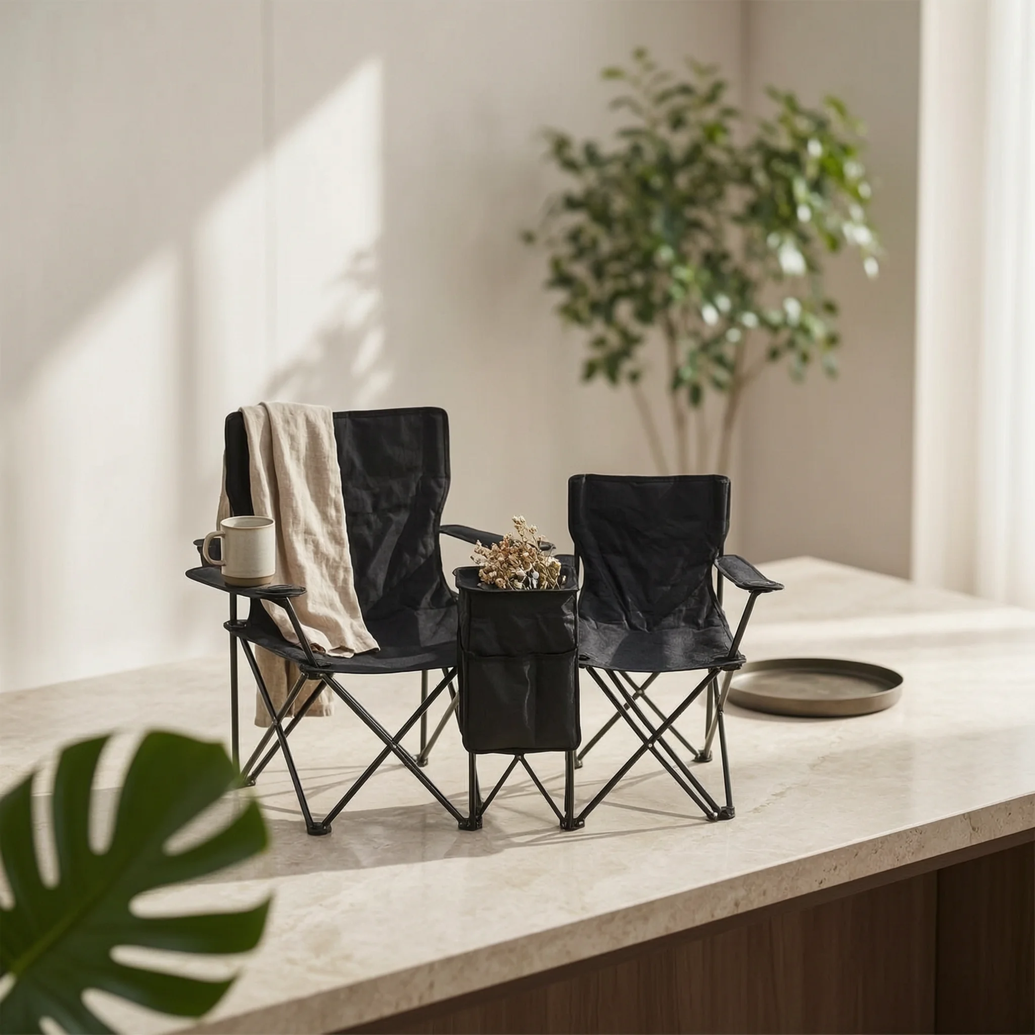 Double Folding Camping Chair Sun Shade Double Chair with Cooler Bag Cup Holders Rustproof Frame for Fishing
Double Folding Camping Chair Sun Shade Double Chair with Cooler Bag Cup Holders Rustproof Frame for Fishing