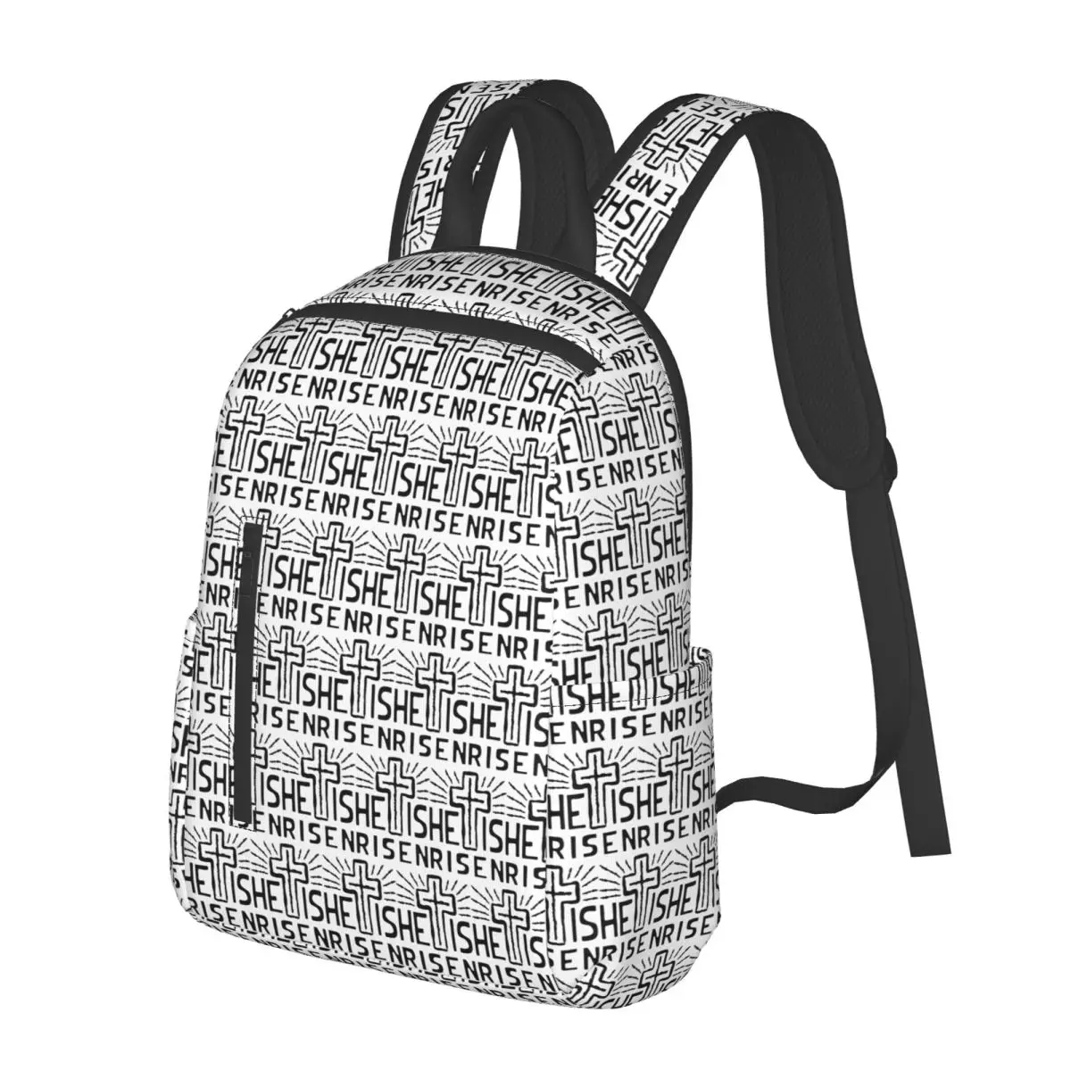 Christian Cross Easter He Is Risen Student Backpack School Bag Hiking Travel Daypack for Men Women Bookbag Shoulder Bags
Christian Cross Easter He Is Risen Student Backpack School Bag Hiking Travel Daypack for Men Women Bookbag Shoulder Bags