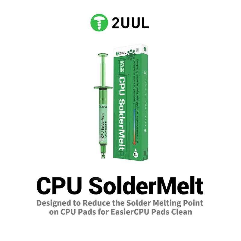2UUL SC20 CPU SolderMelt для Easier CPU Pads Очистка для уменьшения точек плавления припоя на CPU Pads для EasierCPU Pads Clean
2UUL SC20 CPU SolderMelt для Easier CPU Pads Очистка для уменьшения точек плавления припоя на CPU Pads для EasierCPU Pads Clean