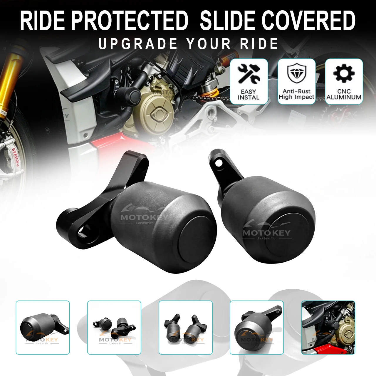 Motorcycle Accessories Frame Sliders Crash Protector Body Engine Fall Protection For Ducati Streetfighter V4 / S/ SP 2020-2024
Motorcycle Accessories Frame Sliders Crash Protector Body Engine Fall Protection For Ducati Streetfighter V4 / S/ SP 2020-2024