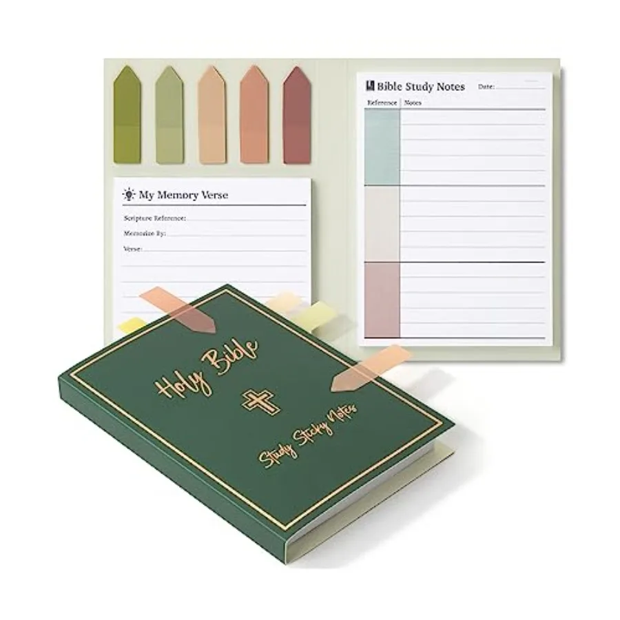 - Holy Bible Study Sticky Notes Set, 225 Sheets, Vintage Colors Sticky Note Tabs, Memory Verse and Study Notes, Journaling Acce
- Holy Bible Study Sticky Notes Set, 225 Sheets, Vintage Colors Sticky Note Tabs, Memory Verse and Study Notes, Journaling Acce