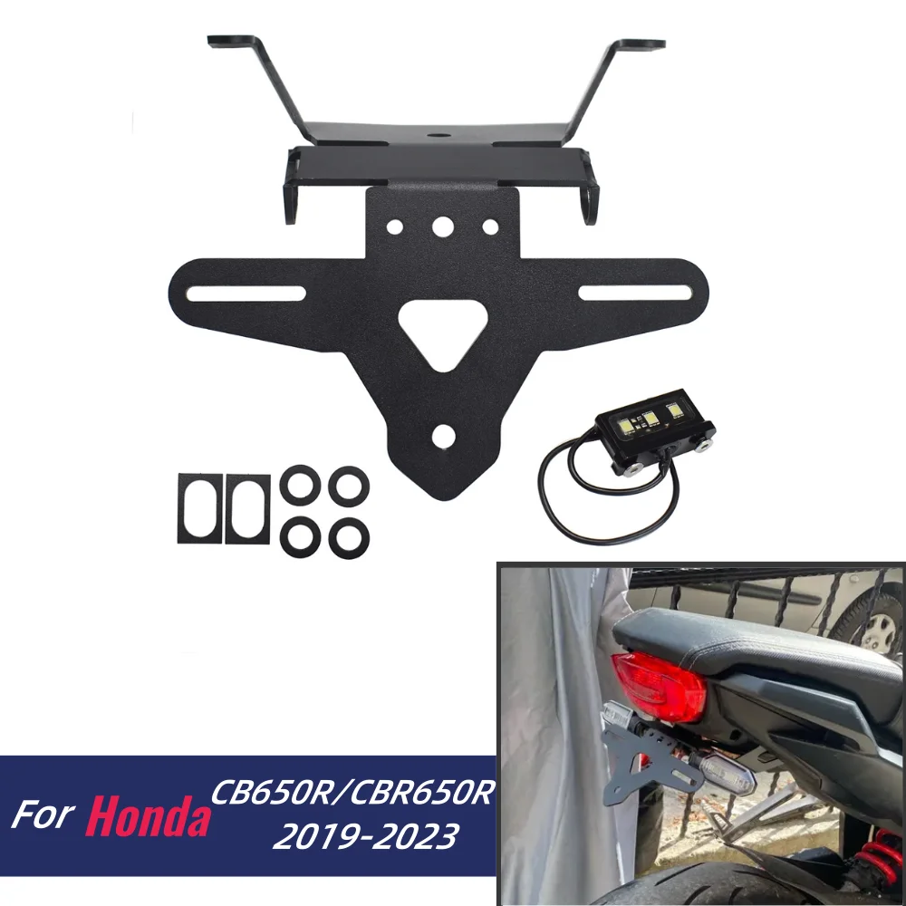 CB650R CBR650R License Plate Holder Tail Light Bracket Tidy Fender Eliminator For Honda CB CBR 650R 2019-2023 Accessories
CB650R CBR650R License Plate Holder Tail Light Bracket Tidy Fender Eliminator For Honda CB CBR 650R 2019-2023 Accessories
