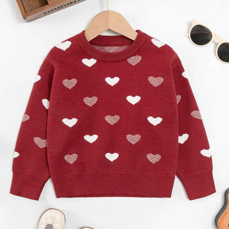 Girl's Autumn and Winter New Love Cartoon Cute Fashion Round Neck Sweater Windproof and Warm Christmas Long Sleeved Sweater
Girl's Autumn and Winter New Love Cartoon Cute Fashion Round Neck Sweater Windproof and Warm Christmas Long Sleeved Sweater