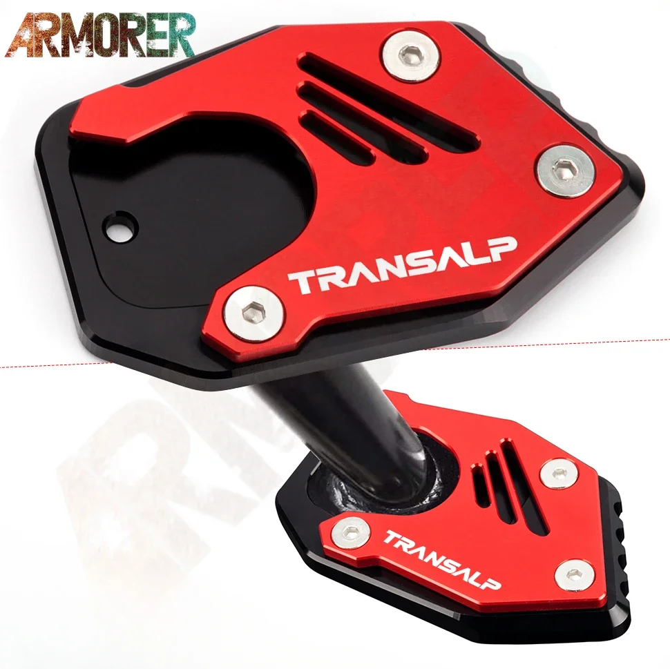 Аксессуары для мотоциклов, алюминиевая боковая подставка с ЧПУ, удлинитель, увеличенная опорная пластина для подставки для HONDA XLV 600 650 700 TRANSALP 
Аксессуары для мотоциклов, алюминиевая боковая подставка с ЧПУ, удлинитель, увеличенная опорная пластина для подставки для HONDA XLV 600 650 700 TRANSALP