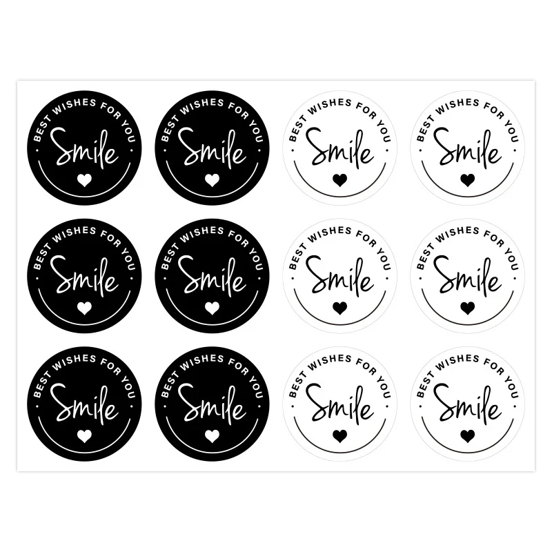 120pcs/pack White and Black Thank You Stickers Adhesive Best Wishes for you Seal Labels for Baking Packaging Envelope Seals
120pcs/pack White and Black Thank You Stickers Adhesive Best Wishes for you Seal Labels for Baking Packaging Envelope Seals