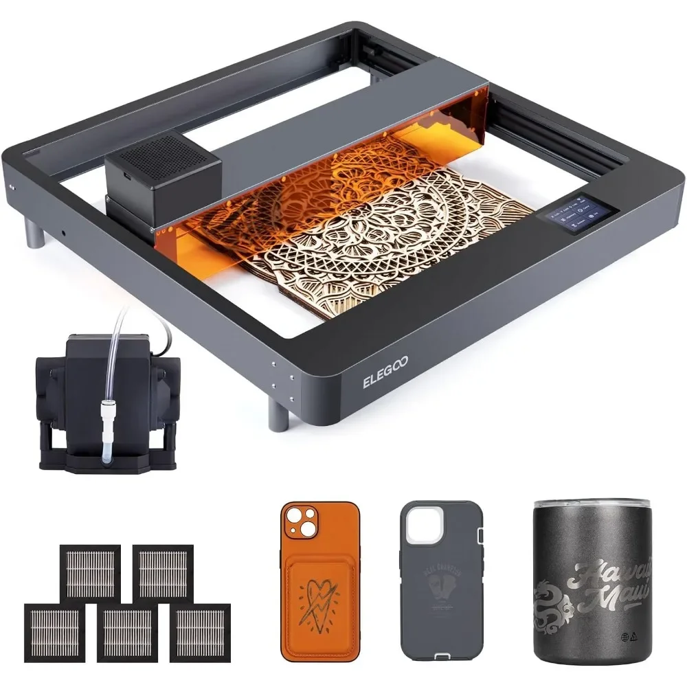 ELEGOO PHECDA 20000mW Laser Engraver & Cutter with Air Assist, CNC Laser Engraving and Cutting Machine for Wood and Metal,
ELEGOO PHECDA 20000mW Laser Engraver & Cutter with Air Assist, CNC Laser Engraving and Cutting Machine for Wood and Metal,