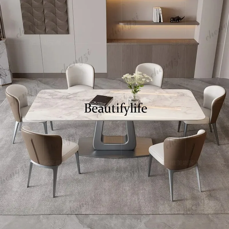 Nordic Light Luxury Designer Island Table Small Apartment Dining Table Home Furniture Modern Minimalist Rock Plate Dining Tables
Nordic Light Luxury Designer Island Table Small Apartment Dining Table Home Furniture Modern Minimalist Rock Plate Dining Tables