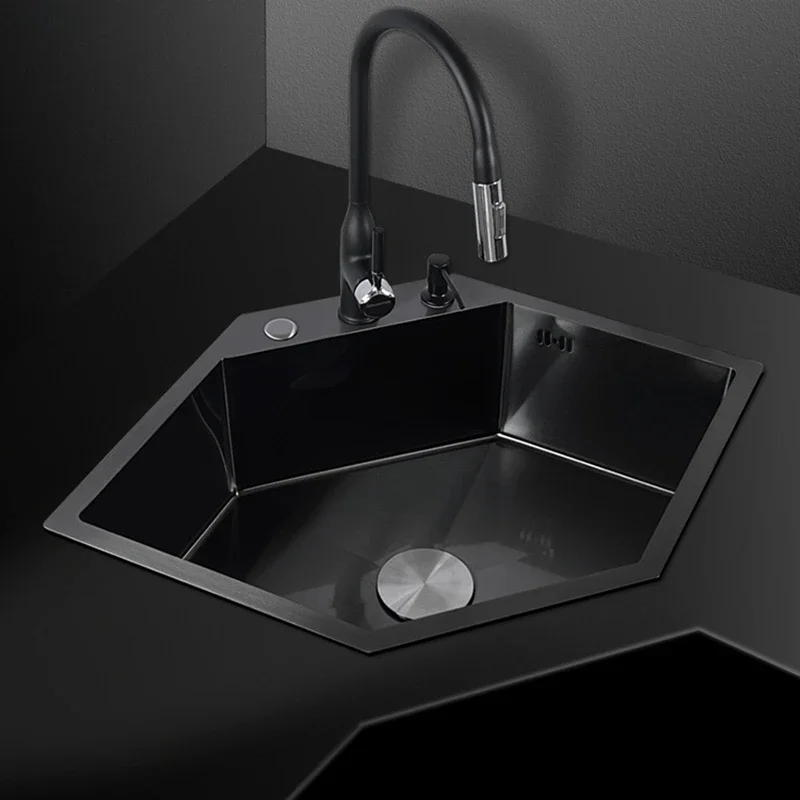 Diamond Shaped Kitchen Sinks Stainless Steel Kitchen Accessories Creative Corner Dish Drainer Washbasin Home Large Single Slot
Diamond Shaped Kitchen Sinks Stainless Steel Kitchen Accessories Creative Corner Dish Drainer Washbasin Home Large Single Slot