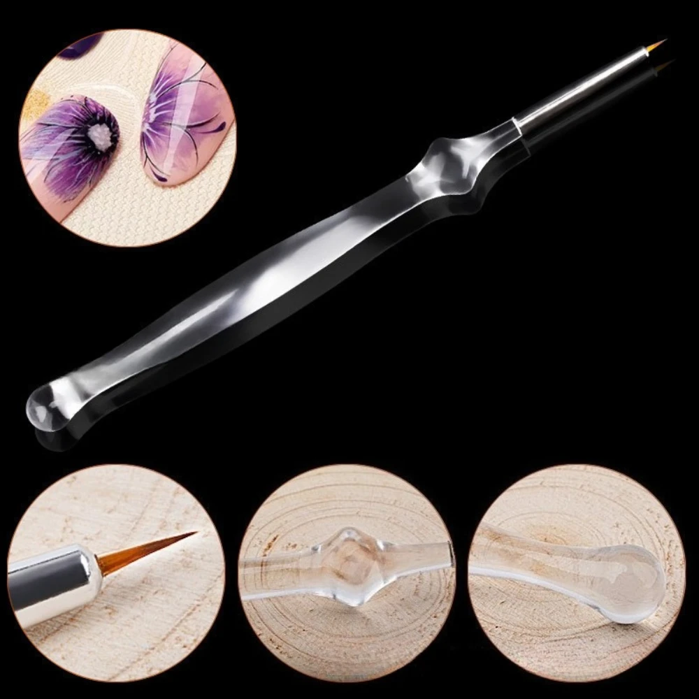 1Pc New Fashion Nail Art Drawing Line Brushes Crystal Handle Acrylic UV Gel Carving Flower Painting Pen DIY Manicure Design 
1Pc New Fashion Nail Art Drawing Line Brushes Crystal Handle Acrylic UV Gel Carving Flower Painting Pen DIY Manicure Design