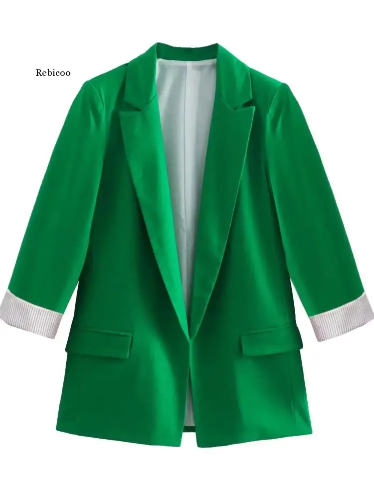 Blazer Women Autumn New Fashion Elegant Lapel Khaki Long Sleeve Pockets Casual Coat Office Lady Jacket Female Suit Blazer
Blazer Women Autumn New Fashion Elegant Lapel Khaki Long Sleeve Pockets Casual Coat Office Lady Jacket Female Suit Blazer