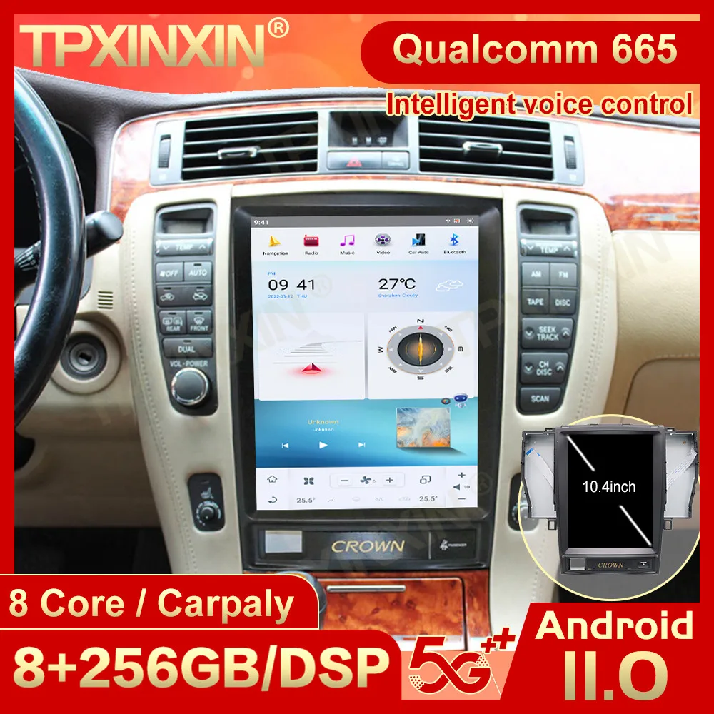 Android 11 Tesl-экран радиоприемника для Toyota Crown 2005 2006 2007 2008-2012 GPS мультимедийный плеер видео аудио IPS головное устройство
Android 11 Tesl-экран радиоприемника для Toyota Crown 2005 2006 2007 2008-2012 GPS мультимедийный плеер видео аудио IPS головное устройство
