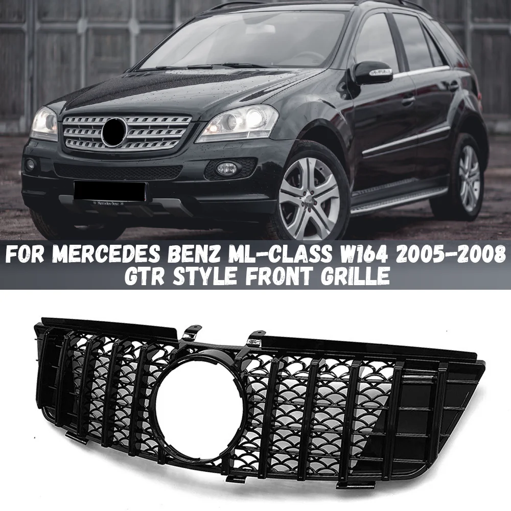 For Mercedes Benz ML-Class W164 2005-2008 ML300 ML320 ML350 ML400 ML550 GTR Upper Bumper Hood Mesh Front Grill Grille
For Mercedes Benz ML-Class W164 2005-2008 ML300 ML320 ML350 ML400 ML550 GTR Upper Bumper Hood Mesh Front Grill Grille