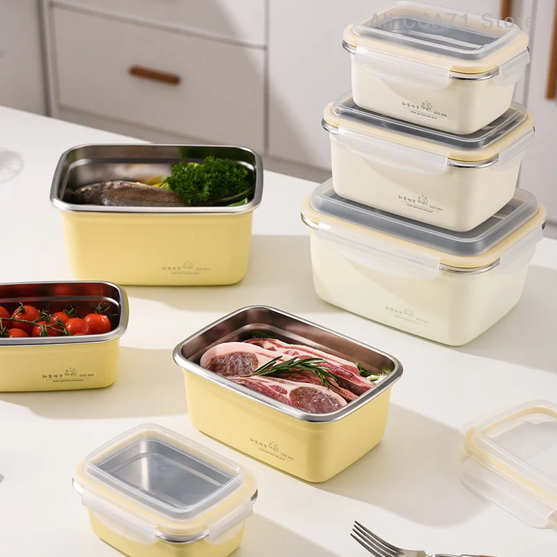 1pcs Luxury 304 Stainless Steel Fridge Food Box Air Exhaust Meat Vegetable Crisper Microwaveable Stainless Steel Lunch Box
1pcs Luxury 304 Stainless Steel Fridge Food Box Air Exhaust Meat Vegetable Crisper Microwaveable Stainless Steel Lunch Box