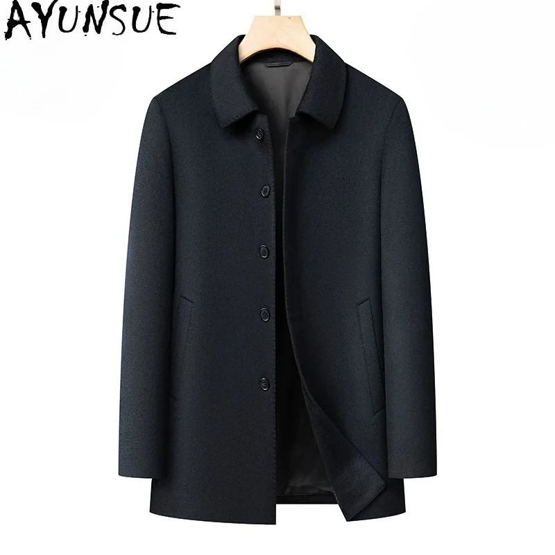 AYUNSUE High-end 100% Cashmere Coat Man Luxury 2026 Autumn Winter Mid-length Cashmere Jacket Casual Lapel Trench Coats Casacos
AYUNSUE High-end 100% Cashmere Coat Man Luxury 2026 Autumn Winter Mid-length Cashmere Jacket Casual Lapel Trench Coats Casacos