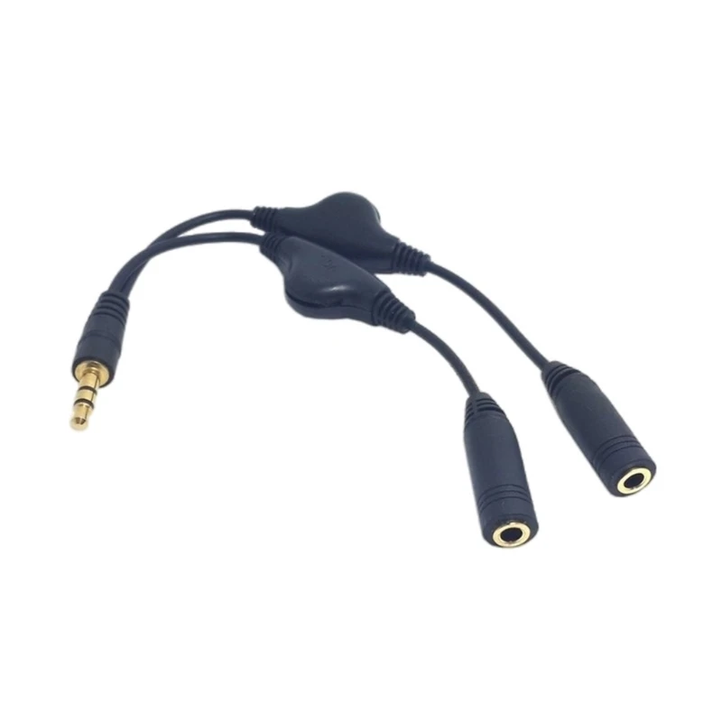 3.5mm Headset Adapters Headphone Splitter 3.5mm Male to 3.5mm Female 2 Port Adapters Cable for PC Smartphones Tablets 896C
3.5mm Headset Adapters Headphone Splitter 3.5mm Male to 3.5mm Female 2 Port Adapters Cable for PC Smartphones Tablets 896C