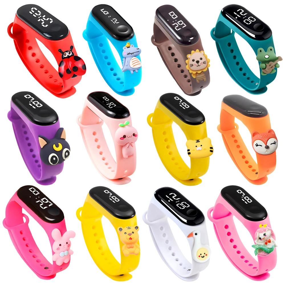New Cartoon Animal Children LED Electronic Watch Cute Students Clock Simple Life Waterproof Kids Digital Watch Reloj Mujer
New Cartoon Animal Children LED Electronic Watch Cute Students Clock Simple Life Waterproof Kids Digital Watch Reloj Mujer