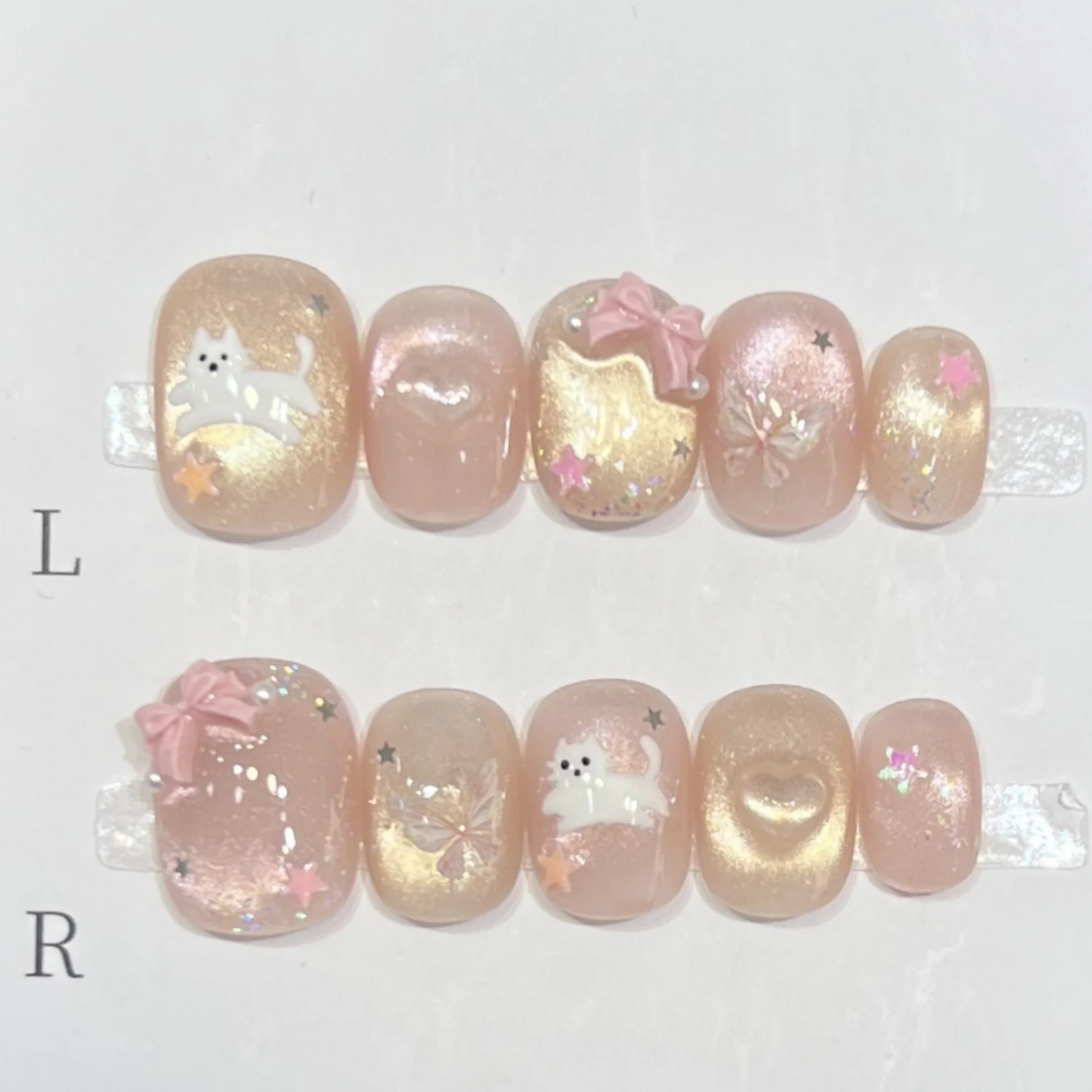 10pcs Cat's Eye Handmade Fake Nails Tips Cute Cat Short Square Round False Nail Art Wearable Pink Bow Design Press on Nails Sets
10pcs Cat's Eye Handmade Fake Nails Tips Cute Cat Short Square Round False Nail Art Wearable Pink Bow Design Press on Nails Sets