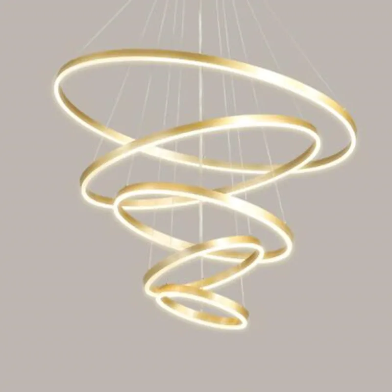 Modern LED Ring Pendant Lights Golden Creative Aluminum Circle Pendant Light for Living Room Restaurant Home Ring Lamp
Modern LED Ring Pendant Lights Golden Creative Aluminum Circle Pendant Light for Living Room Restaurant Home Ring Lamp