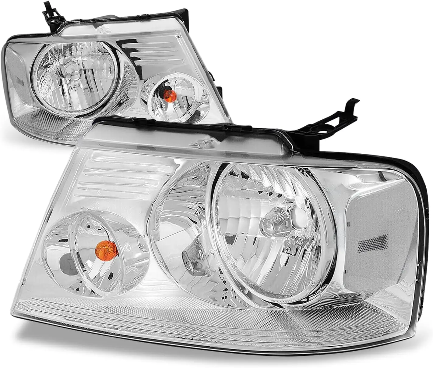 Headlights Assembly Compatible with 2004-2008 Ford F-150 Lincoln Mark LT, Driver and Passenger Side Halogen Headlamps Replacemen
Headlights Assembly Compatible with 2004-2008 Ford F-150 Lincoln Mark LT, Driver and Passenger Side Halogen Headlamps Replacemen