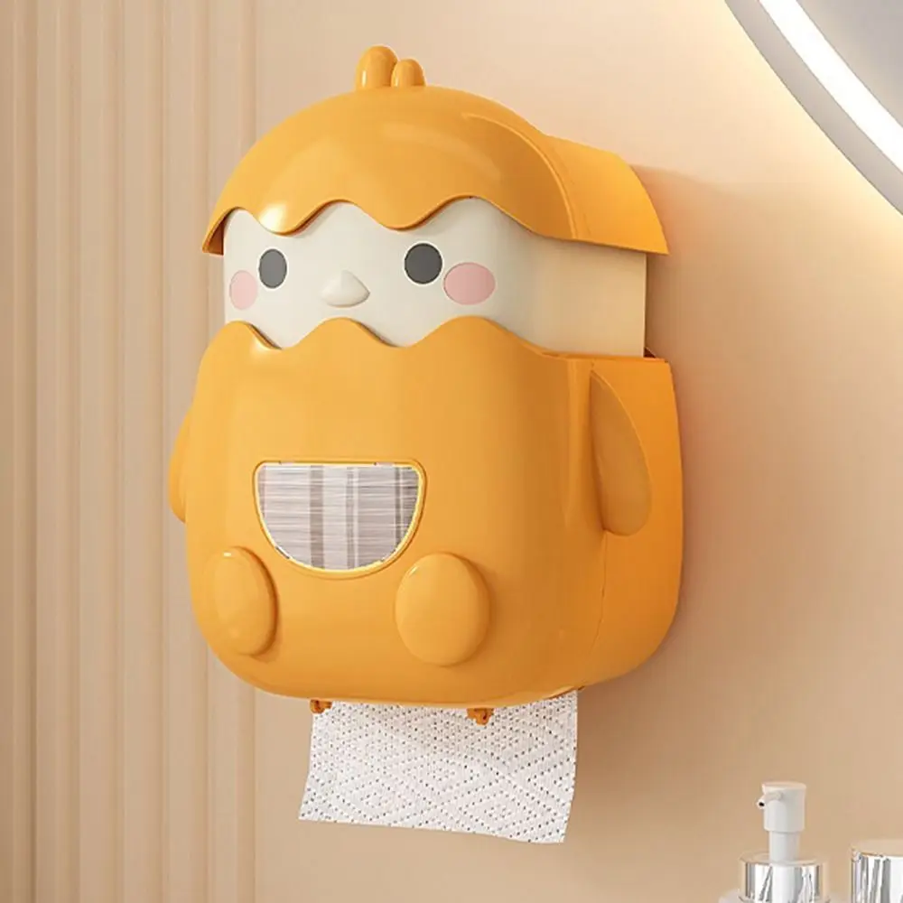 Chick Shape Wall Mounted Tissue Holder Waterproof Cartoon Roll Paper Storage Rack Punch-Free Visual Window
Chick Shape Wall Mounted Tissue Holder Waterproof Cartoon Roll Paper Storage Rack Punch-Free Visual Window