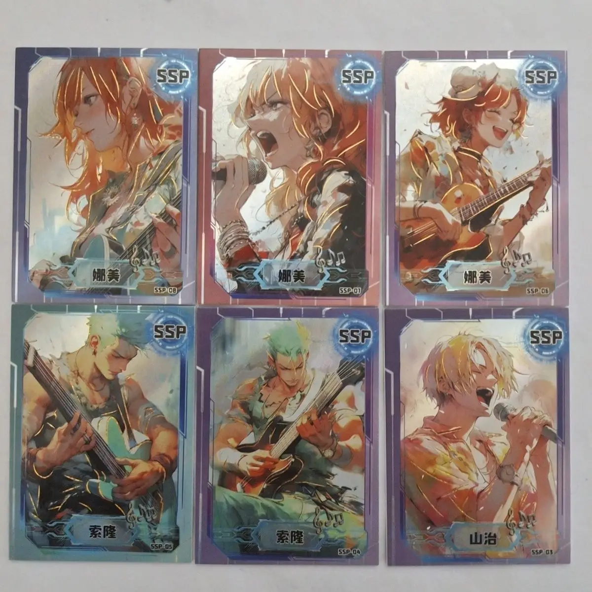 Anime One Piece GR SSP Series Collection Card Nami Roronoa Zoro Sanji Game Collectible Card Toys for Children's Birthday Gifts
Anime One Piece GR SSP Series Collection Card Nami Roronoa Zoro Sanji Game Collectible Card Toys for Children's Birthday Gifts