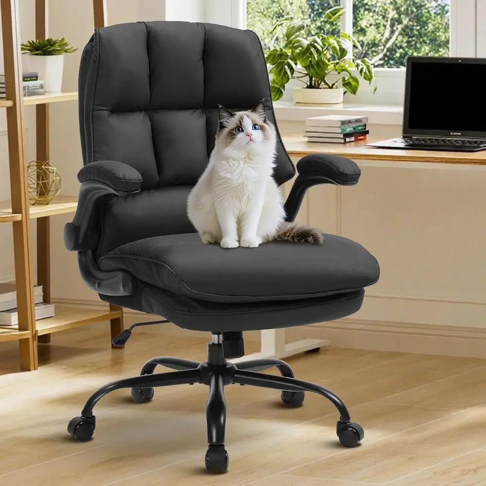 Ergonomic Double-Cushioned Office Chair for Long Hours, Adjustable with Padded Armrests and Height Control
Ergonomic Double-Cushioned Office Chair for Long Hours, Adjustable with Padded Armrests and Height Control