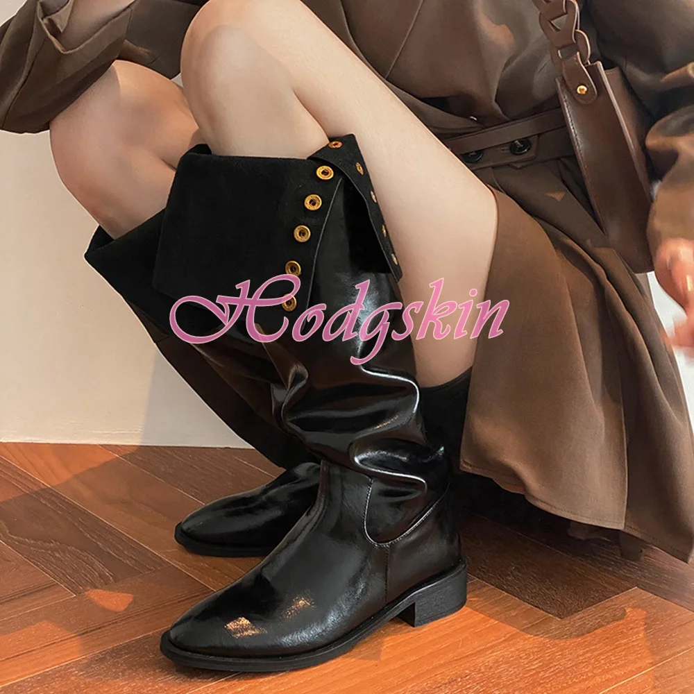 Rivet Solid British Style Boots Eversion Double Slip On Women Sexy Shoes Knee High Boots Round Toe Autumn Party Dress Leather
Rivet Solid British Style Boots Eversion Double Slip On Women Sexy Shoes Knee High Boots Round Toe Autumn Party Dress Leather