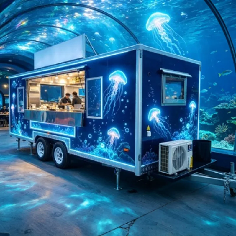 Ice Cream Food Truck Trailer Mobile Freezer Catering Cart for Outdoor Summer Business
Ice Cream Food Truck Trailer Mobile Freezer Catering Cart for Outdoor Summer Business