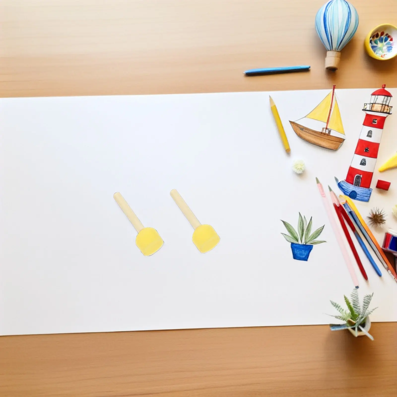 Round Sponge Paint Brushes Wood Handle Foam Painting Tools Crafts Stencil Brush for Art Art Paint Brushes
Round Sponge Paint Brushes Wood Handle Foam Painting Tools Crafts Stencil Brush for Art Art Paint Brushes