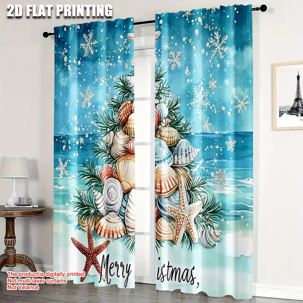 2pcs, Curtains 2D plane printing Seaside Starfish and Shells Christmas Machine Washable Polyester (without rod) Decorations
2pcs, Curtains 2D plane printing Seaside Starfish and Shells Christmas Machine Washable Polyester (without rod) Decorations