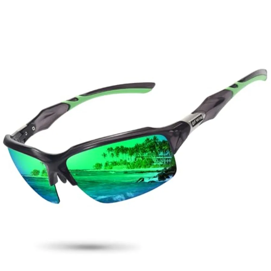 Polarized Sports Sunglasses for Men Women Wrap Around Half Frame Cycling Fishing Bike Running Sun Glasses UV Protection
Polarized Sports Sunglasses for Men Women Wrap Around Half Frame Cycling Fishing Bike Running Sun Glasses UV Protection