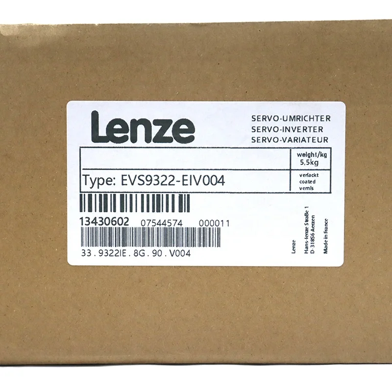 Lenze Original Brand Industrial 9300 VFD Servo Variable Frequency Inverter EVS9322-EIV004
Lenze Original Brand Industrial 9300 VFD Servo Variable Frequency Inverter EVS9322-EIV004