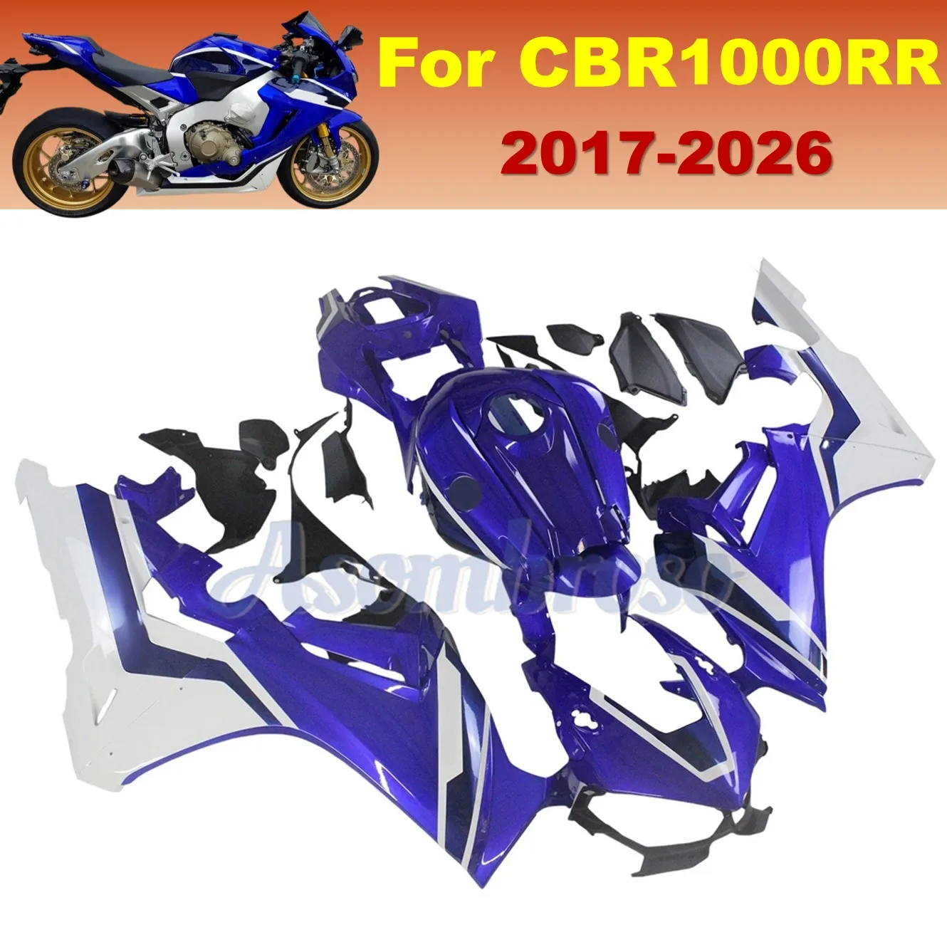 Комплект обтекателей для CBR1000RR 2017-2025 2026 CBR 1000 RA SP2 ABS, литые панели кузова мотоцикла
Комплект обтекателей для CBR1000RR 2017-2025 2026 CBR 1000 RA SP2 ABS, литые панели кузова мотоцикла