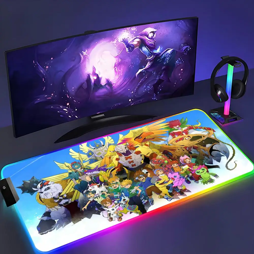 Коврик для мыши digimon XXL RGB коврик для мыши Kawaii игровые аксессуары компьютерная клавиатура большой светодиодный настольный коврик с подсветкой коврик для мыши
Коврик для мыши digimon XXL RGB коврик для мыши Kawaii игровые аксессуары компьютерная клавиатура большой светодиодный настольный коврик с подсветкой коврик для мыши