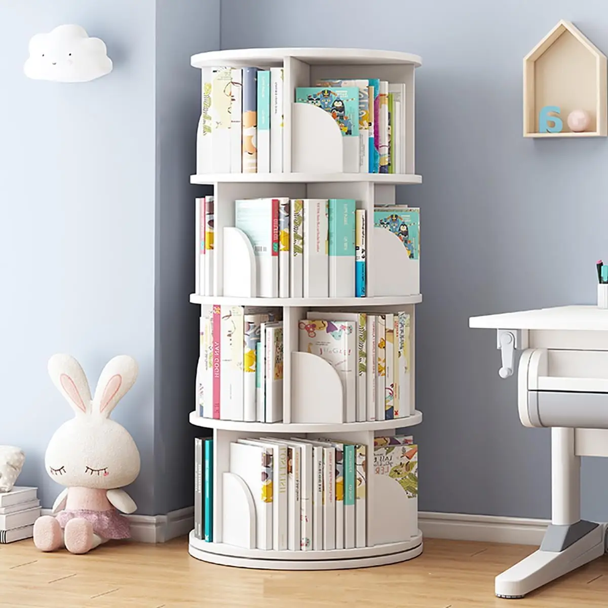 Rotating Bookshelf Tower, 4/5 Tier Circular Bookshelf For Kids&Adults, 18 In Wood 360° Floor Standing Book Storage Ra, Spinning
Rotating Bookshelf Tower, 4/5 Tier Circular Bookshelf For Kids&Adults, 18 In Wood 360° Floor Standing Book Storage Ra, Spinning