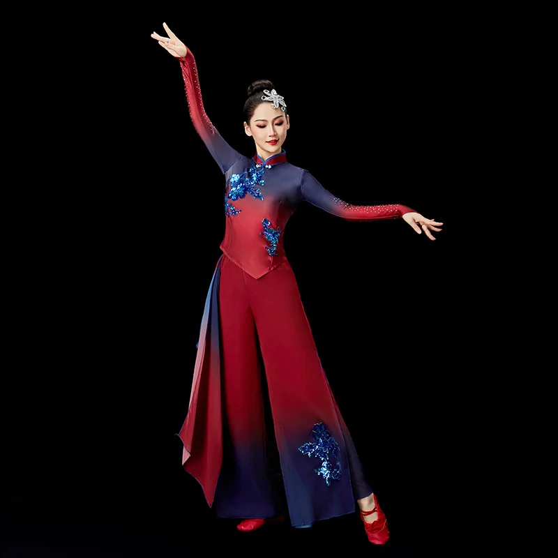 Костюм для китайских народных танцев для женщин: национальная одежда для танца с веерами, танец Янко, танец на площади, топ и брюки, одежда Янге, ханьфу, красный, XXXL
Костюм для китайских народных танцев для женщин: национальная одежда для танца с веерами, танец Янко, танец на площади, топ и брюки, одежда Янге, ханьфу, красный, XXXL