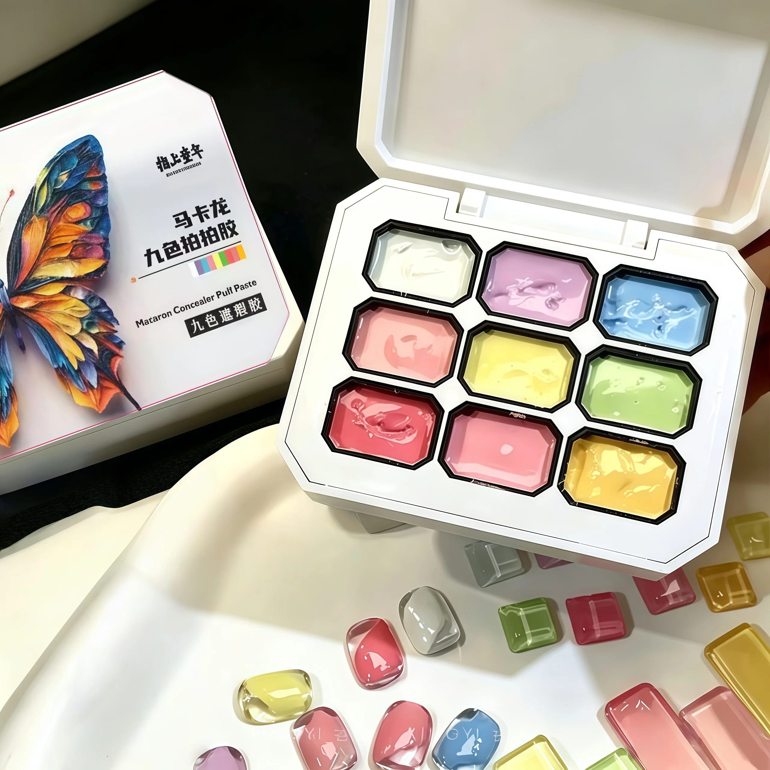 1pc Solid Color Nail Polish Gel 9-Grid Color Painting Gel High Saturation Thick Gradient Patting Gel UV&LED Nail Art Creation
1pc Solid Color Nail Polish Gel 9-Grid Color Painting Gel High Saturation Thick Gradient Patting Gel UV&LED Nail Art Creation