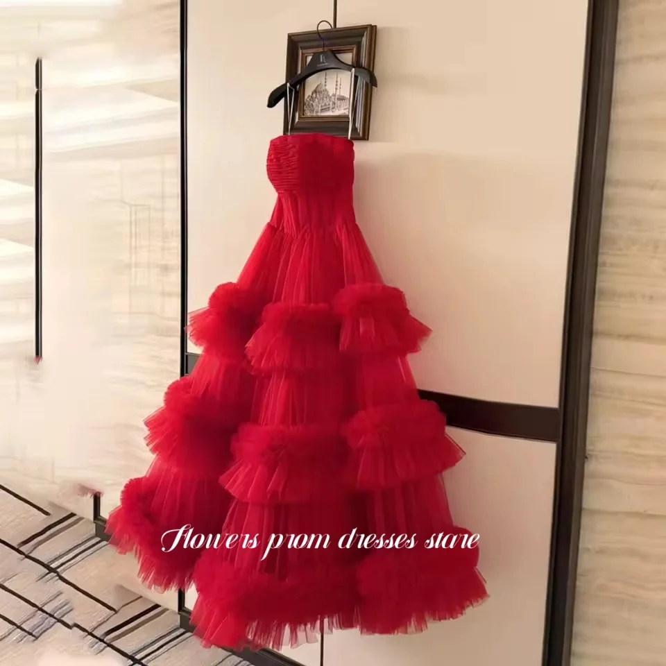 Flowers A Line Prom Dress Tulle Evening Dress Multilayers Party Dress for Women Sweetheart vestidos de fiesta Customized
Flowers A Line Prom Dress Tulle Evening Dress Multilayers Party Dress for Women Sweetheart vestidos de fiesta Customized