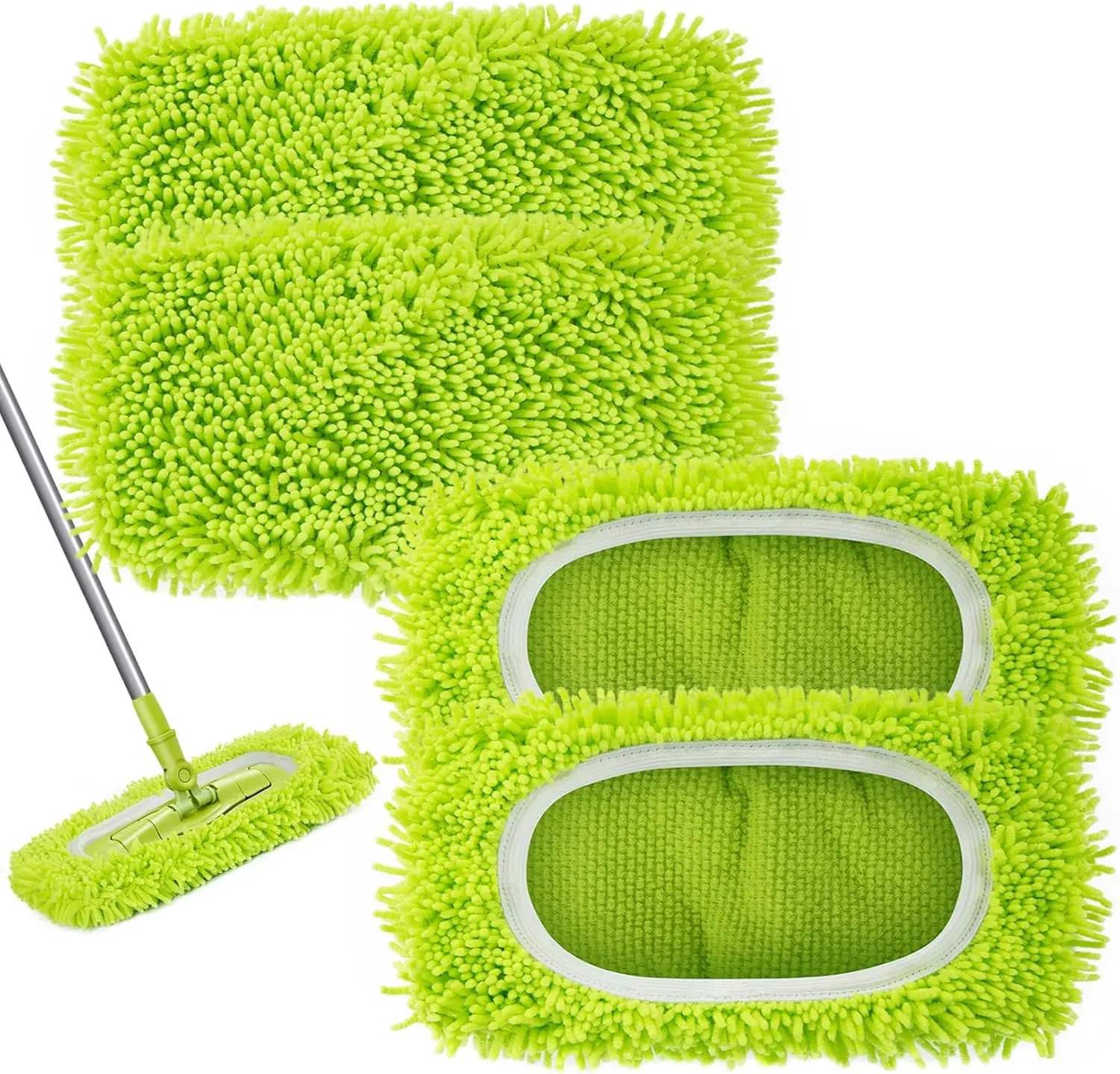Reusable Microfiber Mop Pads for Hardwood Floors, Dry and Wet Cleaning, 4-Pack Compatible with Standard Sweepers
Reusable Microfiber Mop Pads for Hardwood Floors, Dry and Wet Cleaning, 4-Pack Compatible with Standard Sweepers