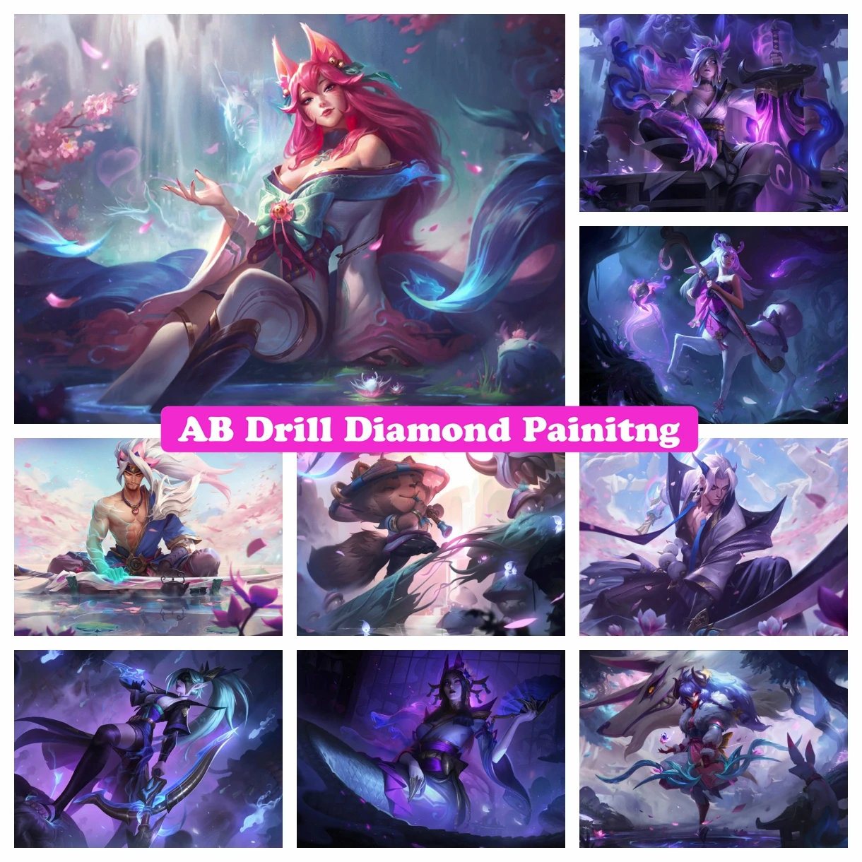 League of Legends Spirit Blossom 5D DIY AB дрели алмазная живопись мозаика Ahri Yasuo вышивка картины вышивка крестиком домашний декор
League of Legends Spirit Blossom 5D DIY AB дрели алмазная живопись мозаика Ahri Yasuo вышивка картины вышивка крестиком домашний декор
