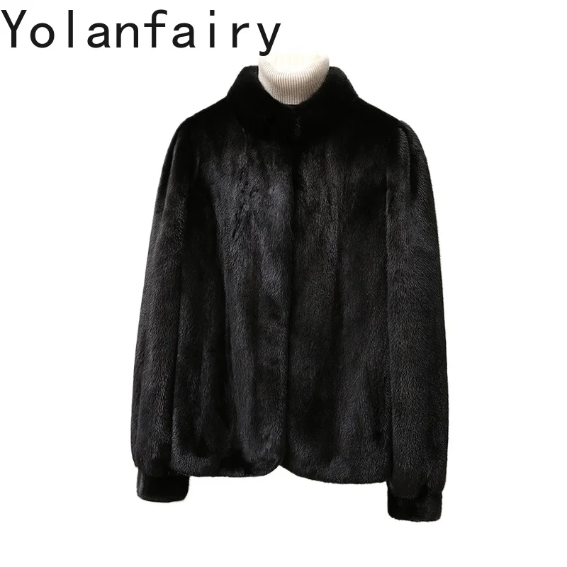 YOLANFAIEY New Real Fur Coat Women Luxury Winter 2026 High-end Whole Mink Fur Coats Woman Short Black Fur Jacket Warm Outerwear
YOLANFAIEY New Real Fur Coat Women Luxury Winter 2026 High-end Whole Mink Fur Coats Woman Short Black Fur Jacket Warm Outerwear